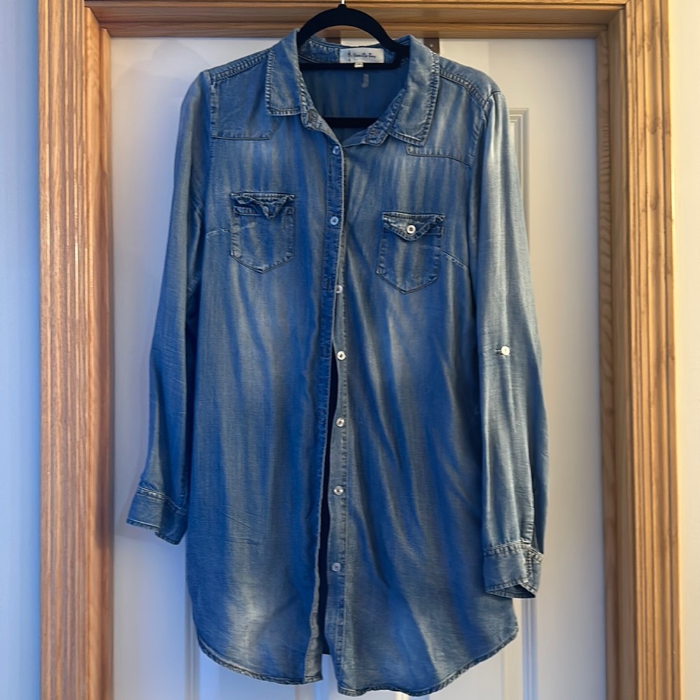 Vanilla Bay Blue Button Down Shirt/Dress